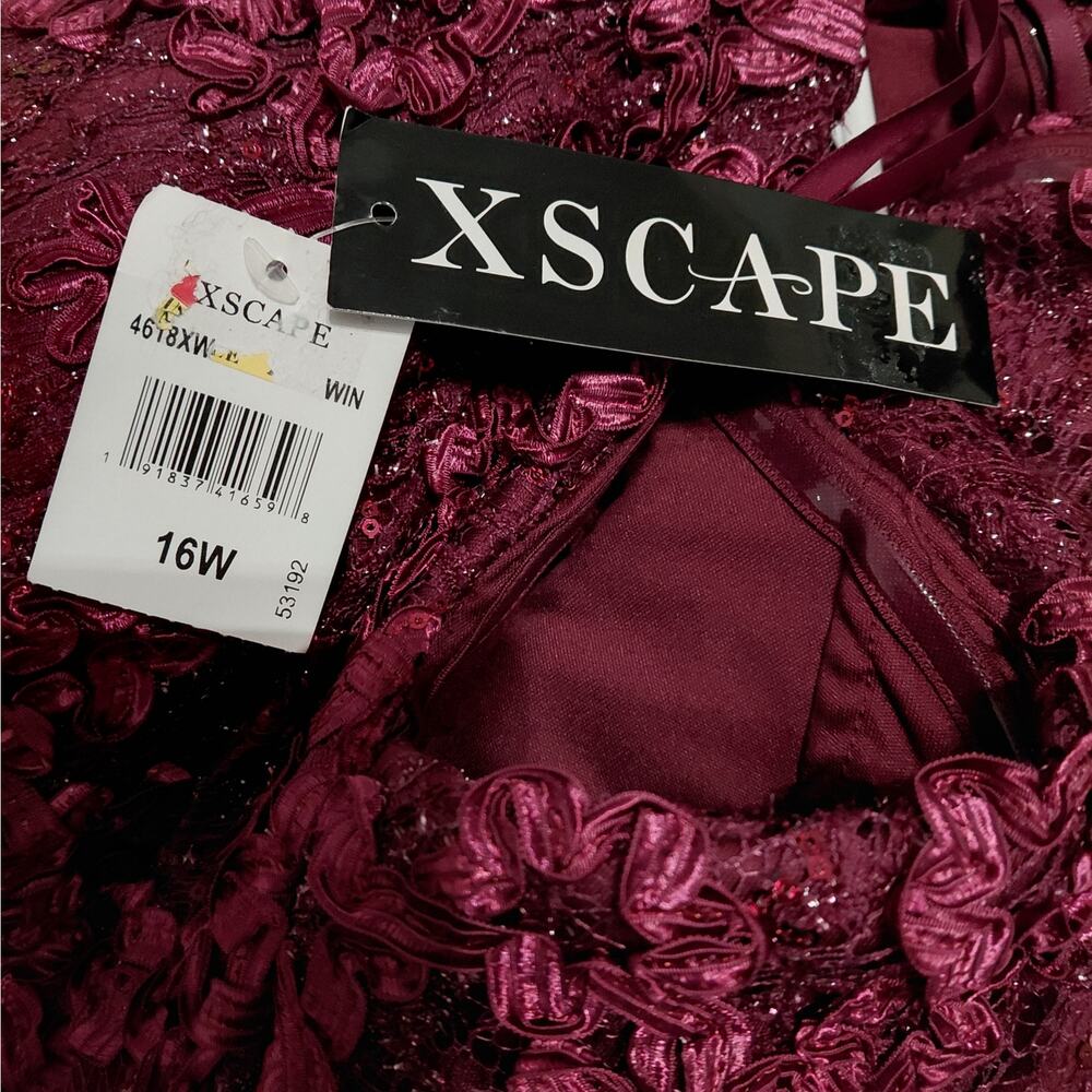 Xscape Formal Evening Gown Sz 16W Mother of Bride Wedding Cocktail Party Dress - Picture 14 of 15